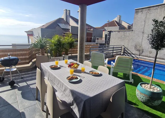ヴィラ Atlantic Blue - Piscina Privada Climatizada Y Vistas Al Mar サンタ・ウルスラ