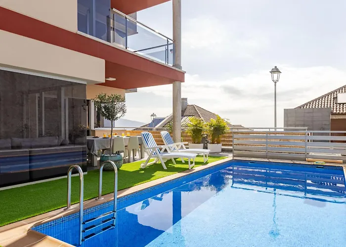 Atlantic Blue - Piscina Privada Climatizada Y Vistas Al Mar ヴィラ サンタ・ウルスラ